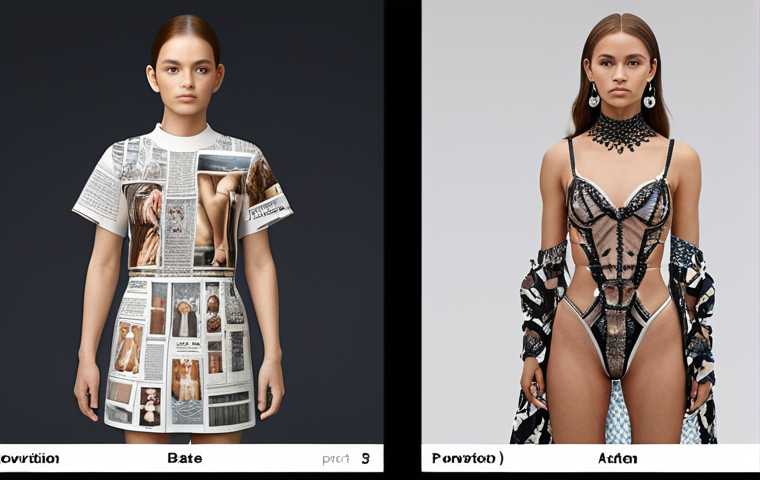Here are two image generation prompts based on the provided text, designed to capture the evolution and future of fashion coordination: